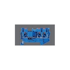 SOFLIGHT-SL-BD2204PI-B-BORNE DIN PUSH-IN DOUBLE LINE 0.5-4MM 800V/31A BLUE
