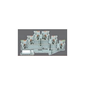 SOFLIGHT - SL-BD3025PI-PE/L/L - Borne Calha DIN Push-in Triplo Nivel 2,5 500V/22A VA/CZ/CZ