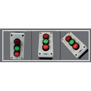 SOFLIGHT-SL-CPB01-CXB132H29-Case with 2 buttons 0-1 green/red + red flag