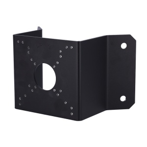 Suporte de esquina - Para câmaras bullet e dome - Apto para uso no exterior - Cor preto - Passador de cabos - 127 mm (Al) x 207 (Lg) x 115.6 (Pf) mm