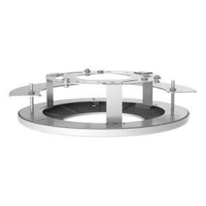 Suporte encastrável - Para câmaras dome - Instalação em tecto - Cor branca 235 mm (diâmetro da base) x 63 (W) - Passador de cabos