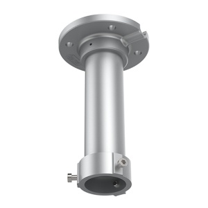 Suporte tecto - Altura 200 mm x 116.5 (Ø) mm - Apto para uso no exterior - Cor branco - Fabricado em alumínio - Passador de cabos
