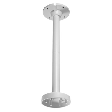 Suporte tecto - Altura 567 mm x 150 (Ø) mm - Apto para uso no exterior - Cor branco - Fabricado em alumínio - Passador de cabos