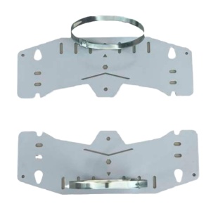 Support de poste et mur-90-100 Diamètre de la plage Ø-2 Pièces compatible avec Box-403017-IP65 et Box-403022-IP65