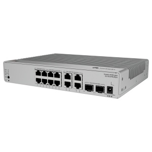 Switch PoE+ MultiGigabit gerenciável L3. - 8 portas 2.5GE (4 PoE++ / 4 PoE+) e 4 portas GE - 2 portas de ligação ascendente 10GE SFP+ - Orçamento total de potência PoE de 128 W - Funcionamento 100% silencioso sem ventoinhas - Gestão avançada através da We