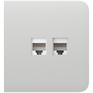 Tampa lateral da tomada Ethernet - Compatível com AJ-OUTLETCORE-LAN-W - Requer moldura AJ-FRAME - Cor branco
