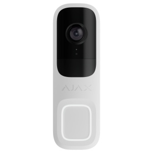 Timbre de 4 MP con IA integrada - Detector PIR con alcance de hasta 4 m - Audio bidireccional con cancelación de ruido - Visión nocturna por infrarrojos, alcance de hasta 6 m - Wi-Fi de 2,4 GHz compatible con Jeweller/Wings - Color blanco