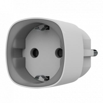 Tomada inteligente com controlo remoto - Sem fios 868 MHz Jeweller - Antena interna alcance 1000 m - 230 VAC 50 Hz / Até 2.5 kW (11 A) - Medidor de consumo - Cor branco