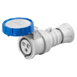 Tomada móvel, IP66/IP67/IP68/IP69, 2P+T, 16 A, 230 V, 6 h