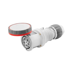 Tomada móvel, IP66/IP67/IP68/IP69, 3P+N+T, 125 A, 400 V, 6 h, contacto piloto