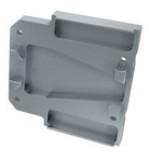 TPE281 - Haut d'aluminium gauche pour le profil Dopio - Quant. fourni = 1 un