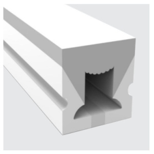 Tubo Neon Luz UP + Lateral 10x10x10000mm