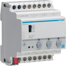 TX211A - VARIATOR 1/10V 3 KNX HAGER EAN CHANNELS: 3250617574037