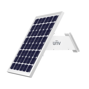 Uniview - Sistema autónomo de fornecimento de energia para CCTV - Painel solar de 60W - Bateria de lítio LiFePo4 320Wh - Módulo de operação integrado - Apoio para ancoragem de mastro