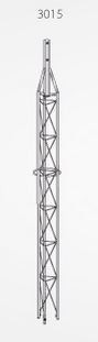 Upper span of 180 SE Zinc+RPR Tower 2.5m, with ring (max mast diameter 46mm)