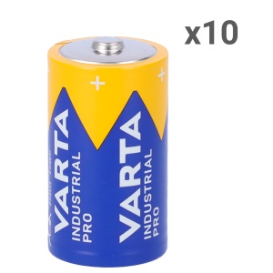 Varta - Pilha alcalina LR20 - Pack de 10 unidades - Tensão 1.5 V - Capacidade nominal 15000 mAh - Compatível com produtos do catálogo