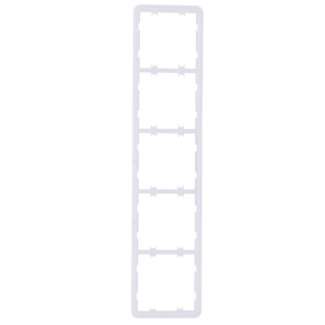 Vertikaler Rahmen für fünf Geräte – Kompatibel mit 2 x AJ-SIDEBUTTON-...-VERT – Kompatibel mit 3 x AJ-CENTERBUTTON-...-VERT – Ajax – LightSwitch Vertical Frame (5 Sitze)