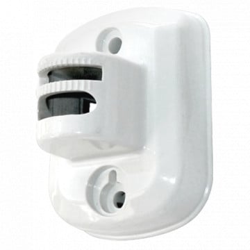 Wall support - Installation in vertical structures - compatible with kx detectors - made of polycarbonate - white color - 50 (AL) x 37 (LG) x 30 (fd) mm