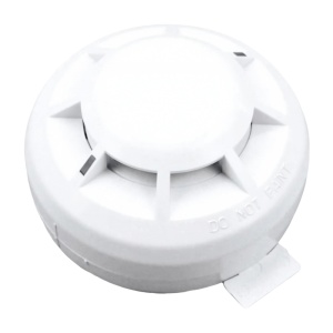 Wizmart - Detetor térmico convencional - Termístor duplo - Versão com LED intermitente em modo de espera - Certificado EN 54-5