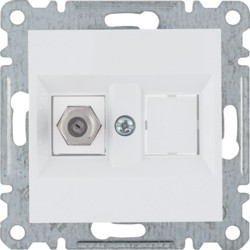 WL3250 - lumina - Einzelsteckdose „Typ F“, weiß HAGER EAN:8694407001542