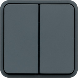 WNA044 - CUBYKO - Double inverter button, Hager EAN gray: 325061717442