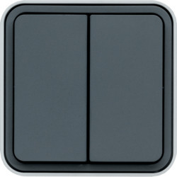 WNC044 - Cubyko s - Botón inversor doble, gris HAGER Ean:3250617170444