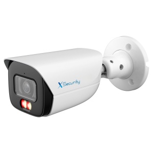 X-Security Câmara IP Bullet - 4 Megapixel (2688x1520) - Lente 2.8mm - WDR 120dB | Dual Light (IV 50m e luz branca 50m)) - WizSense, com classificação de pessoas e veículos - MicroSD 512GB | IP67
