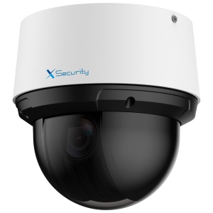 X-Security IP-PTZ-Kamera 4 Mpx Pro Range – Varifokalobjektiv 5~125 mm (25-facher optischer Zoom) – IR 50 m | Sternenlicht | Schutzkuppel – IVS (Perimeterschutz) | SDM 3.0 – Gesichtserkennung | Auto-Tracking – IP66 | Audio | Alarme | PoE+ | MicroSD