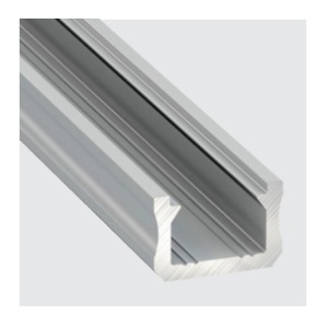 XANGAI (Tipo X) PFA1118 - Perfil alumbre. Línea Delgado Saliente 12x8x2000mm 1un