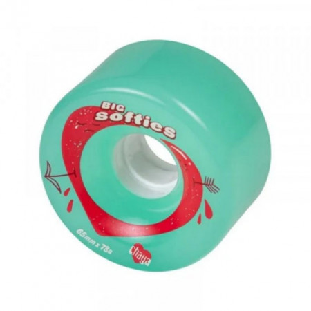 Chaya Big Softies 65mm/78A Clear Teal, 4-Pack - Img 2