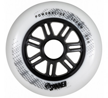 Powerslide Spinner Wheels 100mm/88A - White 3-Pack - Img 2