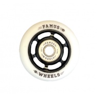 Famus Wheels - Metal Core 60mm/88A - Black/White - 4 pack