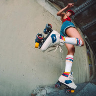 Chaya Skate Socks White - Par