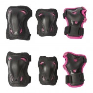 Rollerblade Skate Gear Junior W 3-Pack Preto/Rosa