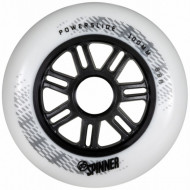 Powerslide Spinner Wheels 100mm/88A - White 3-Pack