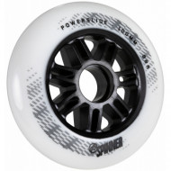 Powerslide Spinner Wheels 100mm/88A - White 3-Pack
