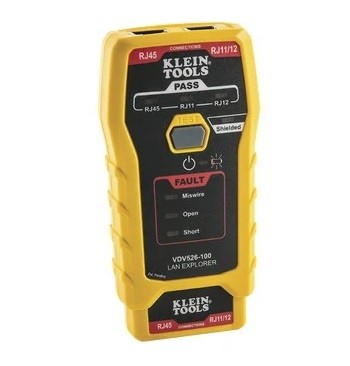 KLEIN TOOLS: VDV526-100 Probador de Cables de Red y Probador de Cables de Datos LAN Explorer™ con Transmisor Remoto