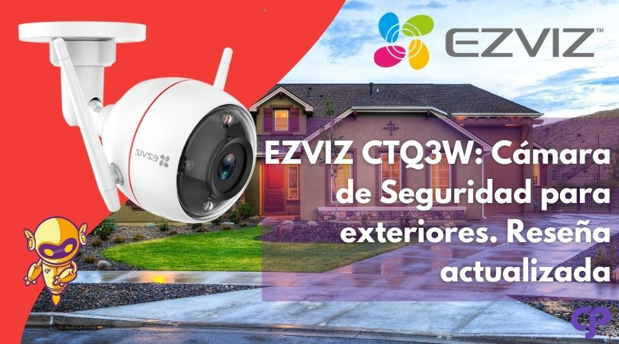 Cámara de vigilancia con sensor de movimiento y sirena con luces para  defensa activa EZVIZ C4W