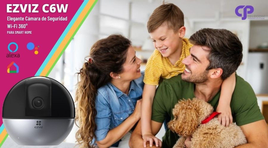 EZVIZ C6W: Elegante Cámara de Seguridad Wi-Fi 340° para casa inteligente