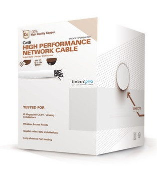 LINKEDPRO BY EPCOM: PRO-CAT-6-PLUS-W/500 Bobina de cable de 152 Metros Cat6 +. Especificaciones