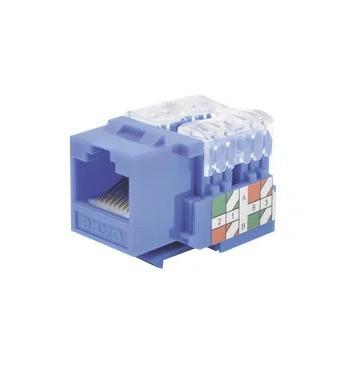 LINKEDPRO BY EPCOM:  LPKJ601BU Módulo Jack 110 Cat6, Keystone para faceplate