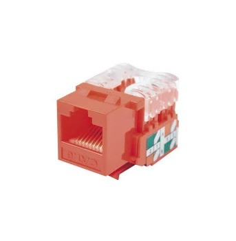 LINKEDPRO BY EPCOM:  LP-KJ-601-RD Módulo Jack Keystone Cat6 con terminación 110 (Punchdown)