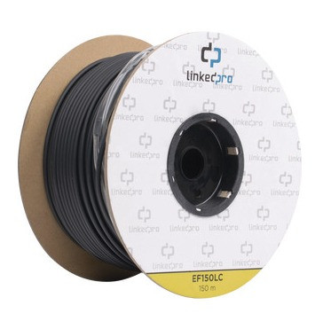 LinkedPro By Epcom EF-150-LC carrete de fibra óptica monomodo con conectores LC-LC dúplex