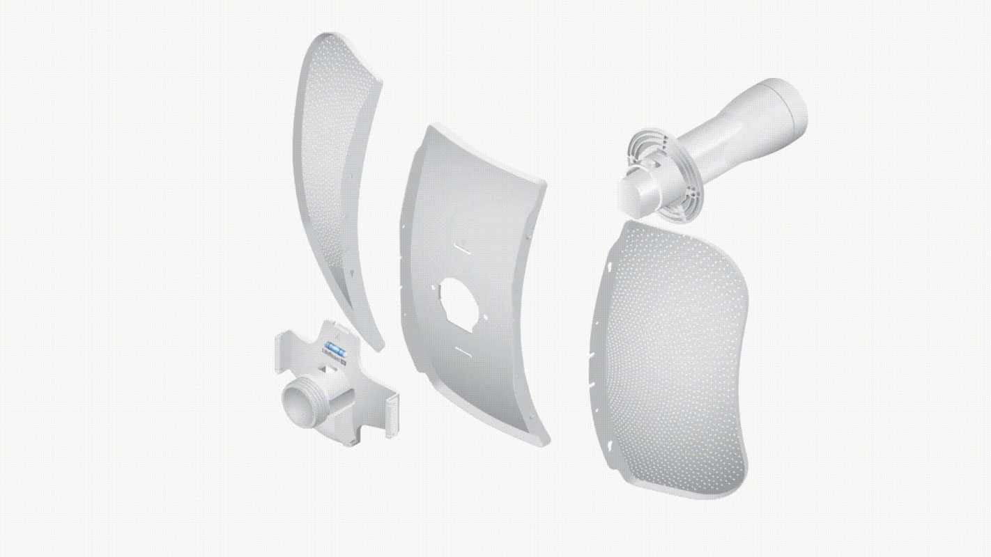 Antena de largo alcance marca “Ubiquiti Networks”