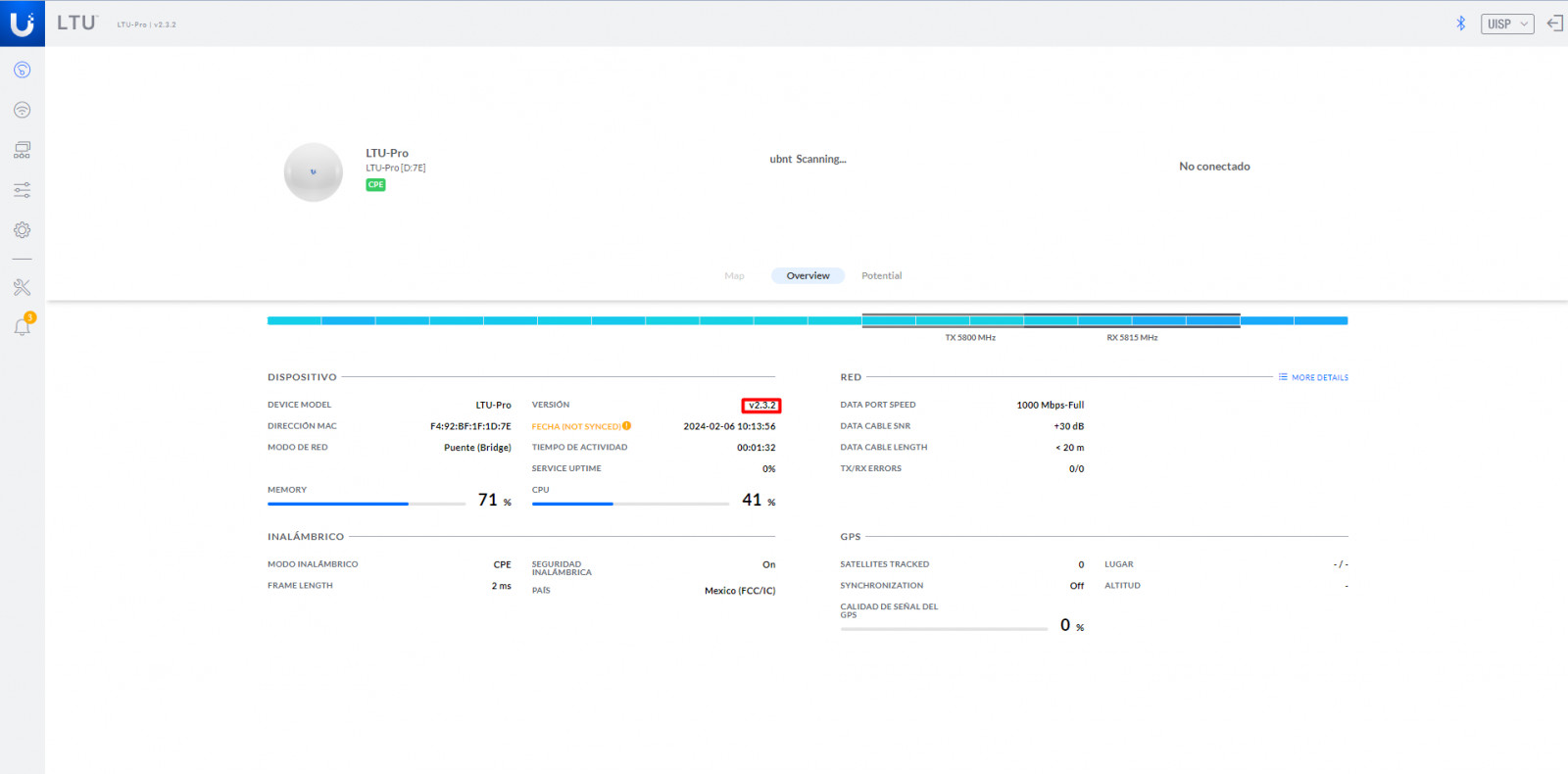 Ubiquiti: proceso para establecer un enlace punto a punto con los equipos LTU