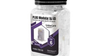 LINKEDPRO BY EPCOM:  TC6S-100 Bote con 100 Piezas de Plug Modular RJ45 Cat6 blindado