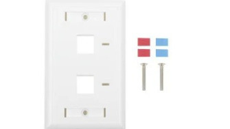 LINKEDPRO BY EPCOM:  LP-FP-22 Placa de pared de 2 puertos