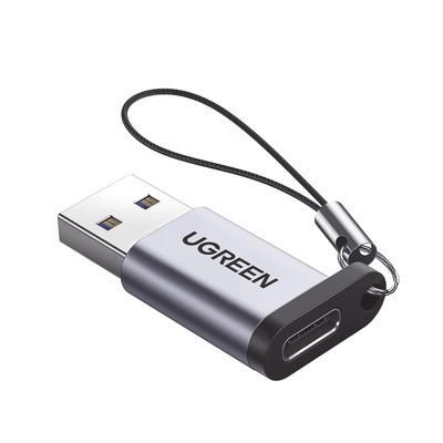UGREEN 50533 Adaptador USB 3.0 Macho a USB-C 3.1 Tipo C Hembra / Caja de  Aluminio / Carga y sincronizacion de datos / Admite corriente de 3A