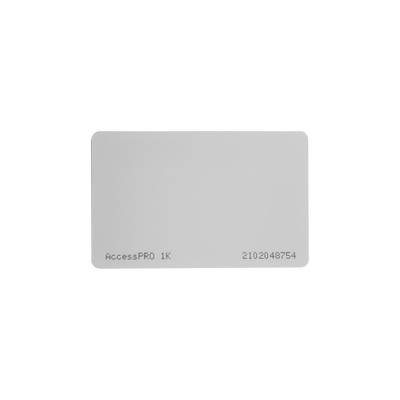AccessPRO ACCESS-CARD-M1K Tarjeta MIFARE Classic / Tipo ISO Card / Memoria 1Kb / Imprimible / Frecuencia 13.56 Mhz/ Formato CR80