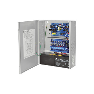 ALTRONIX AL400ULACM Fuente para aplicaciones en control de acceso y deteccion de incendio con capacidad de respaldo para 12 y 24 Vcc 4 A con 8 circuitos de control ( NO ) y 8 circuitos de control tr
